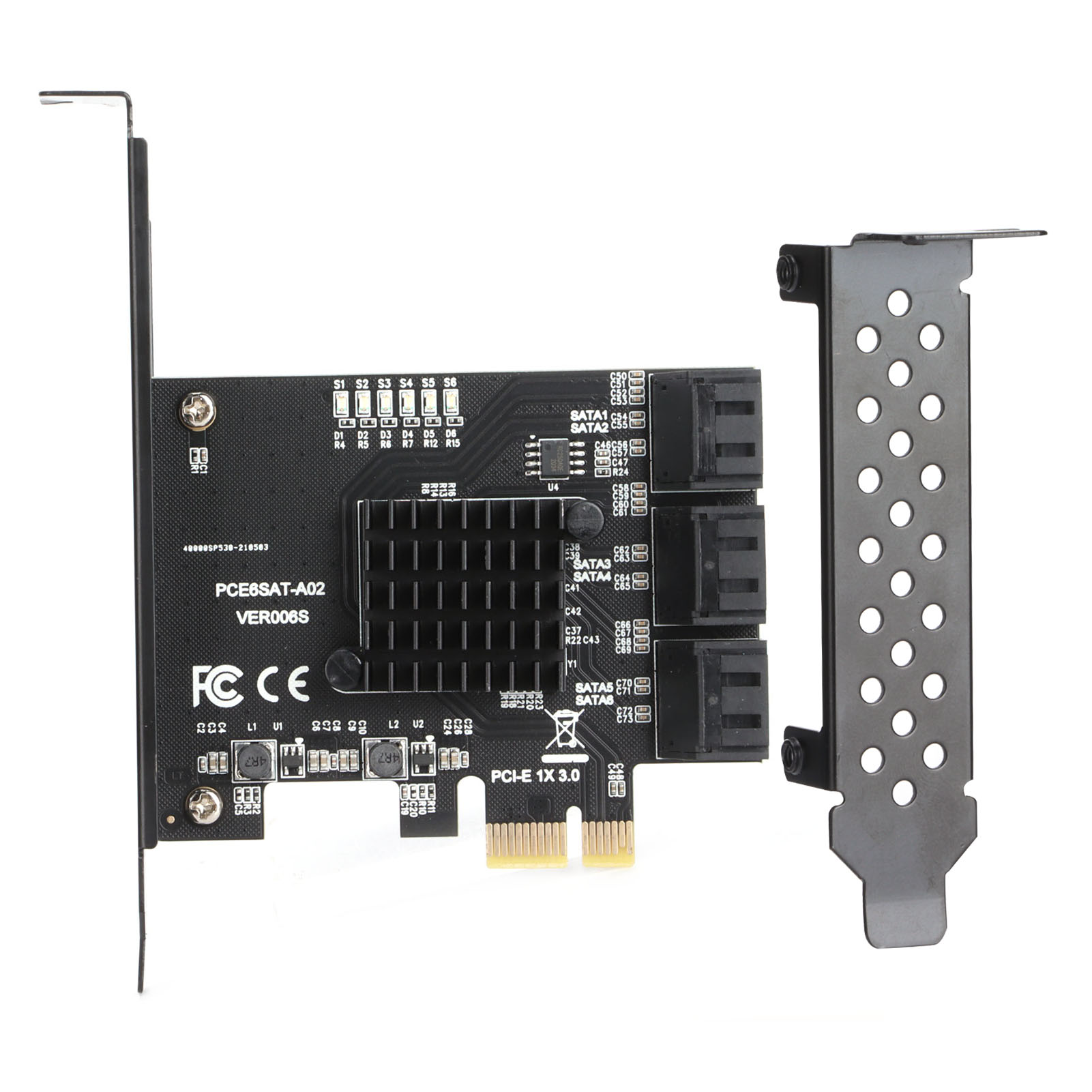 Pci-e Zu Sata 6g 6-port-erweiterungskarte Für 6,0-gbit/s-festplatten