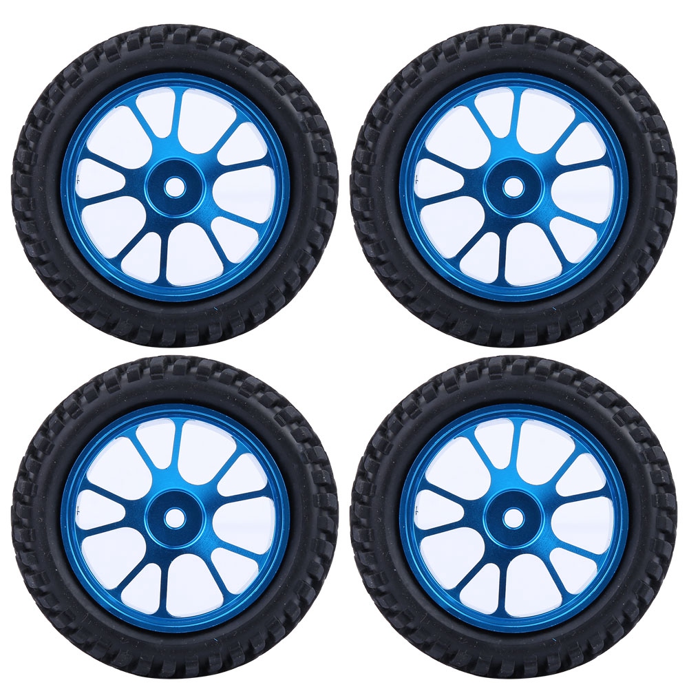 75-mm-rallye-reifen Mit Blauer Rc-aluminiumfelge Für 1:18-rennwagen Der Marken Wl A959, A979 Und A969
