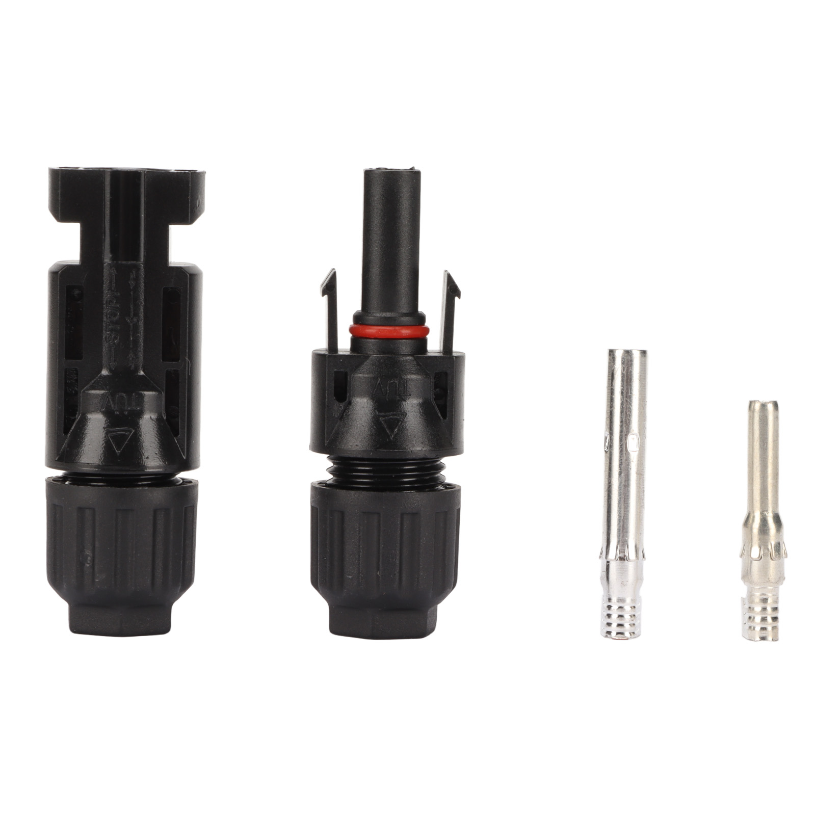 Paar 1000vdc Pc-solarstecker Mit Kupfer-zinn-beschichtung Für Photovoltaikanlagen Und Camping