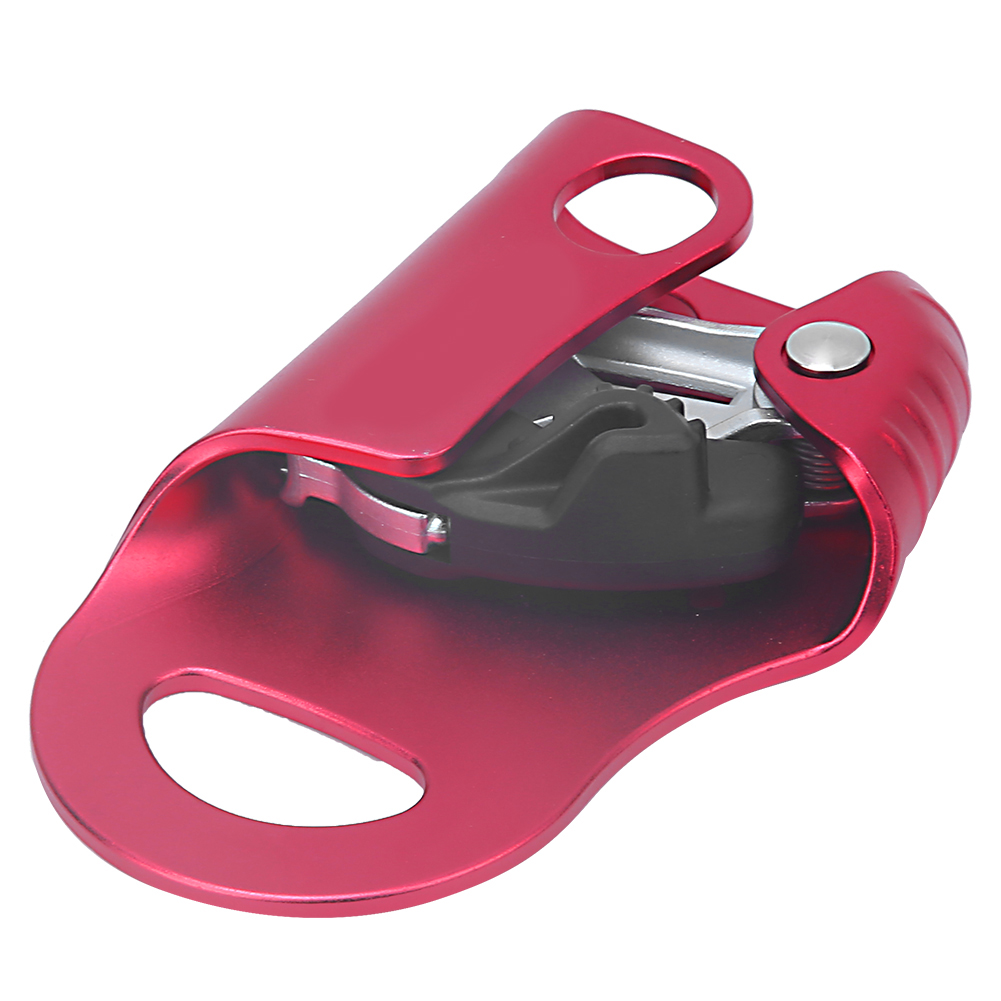 Rutschfeste Griffvorrichtung Für Kletterseile Aus 7075 Aluminium, Steigklemme Für Den Außenbereich (rot)