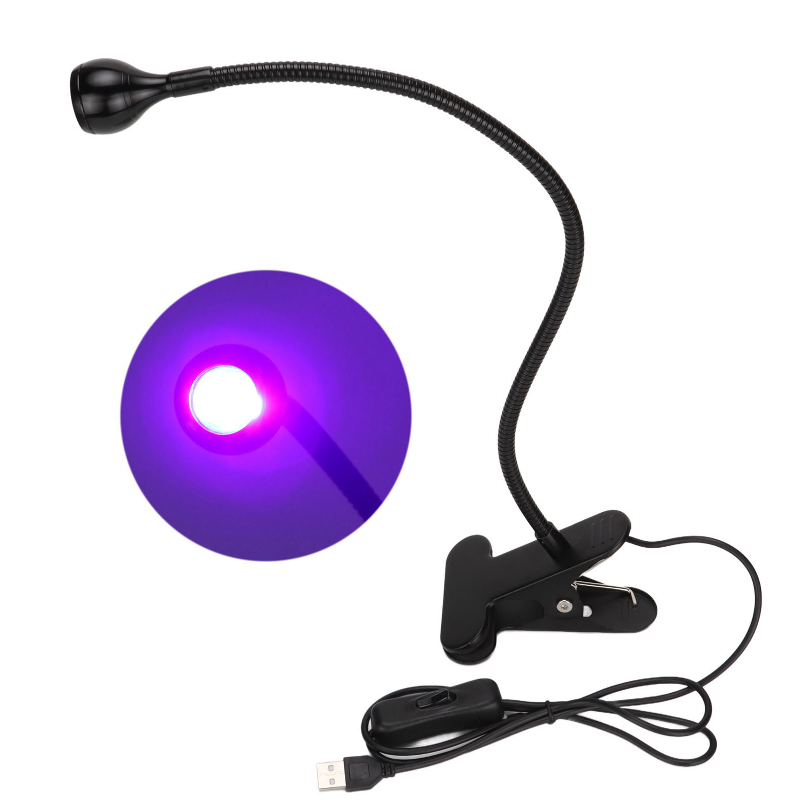 Tragbare 5v 3w Uv-härtungslampe Mit Klemme, Für Die Handy-reparatur, Usb-betrieben, Langlebiges Werkzeug.
