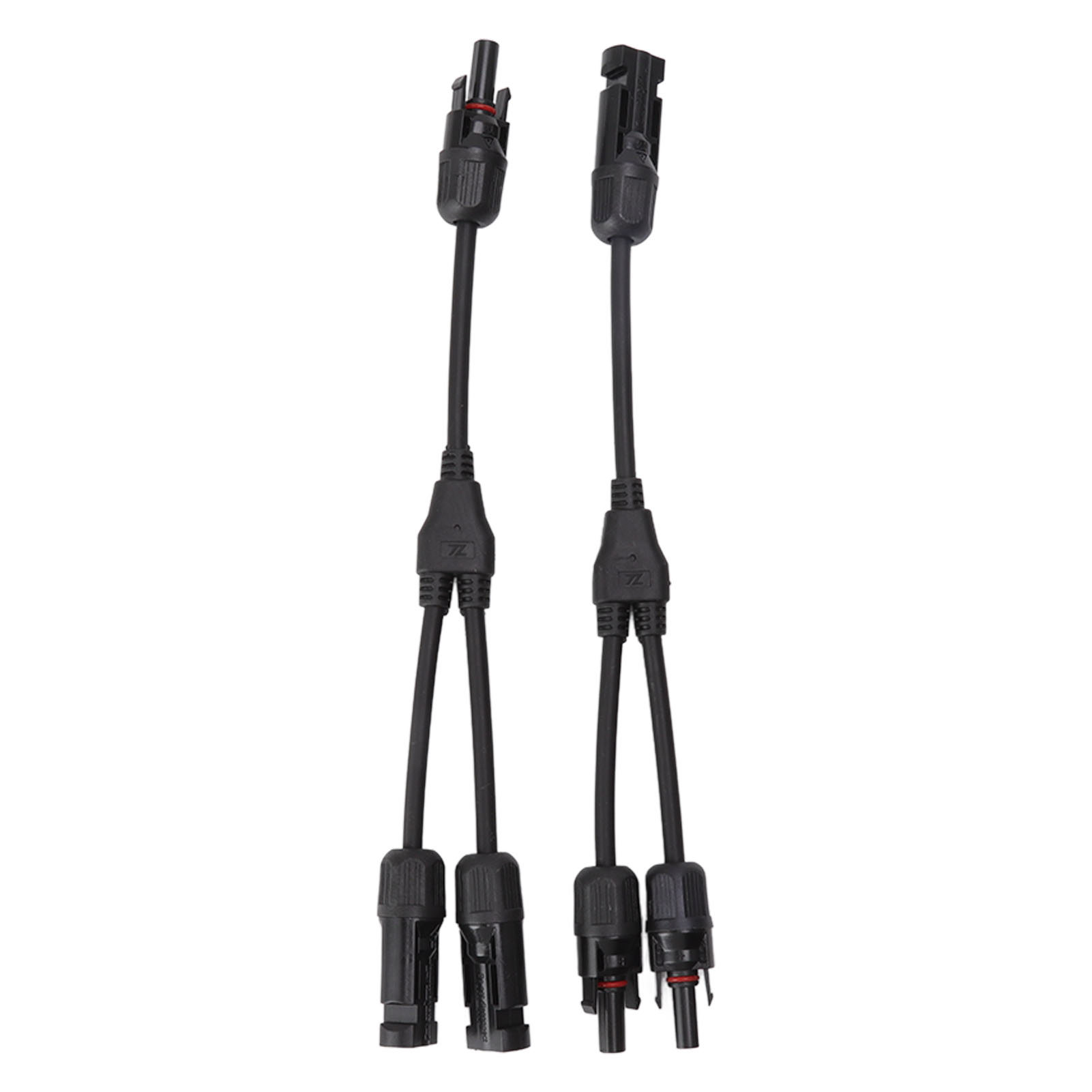2-teiliges Solar-y-verteilerkabel, 1-zu-2-splitter, Paralleladapterkabel Für Pv-module, 1000-v-dc-stecker, Schwarz