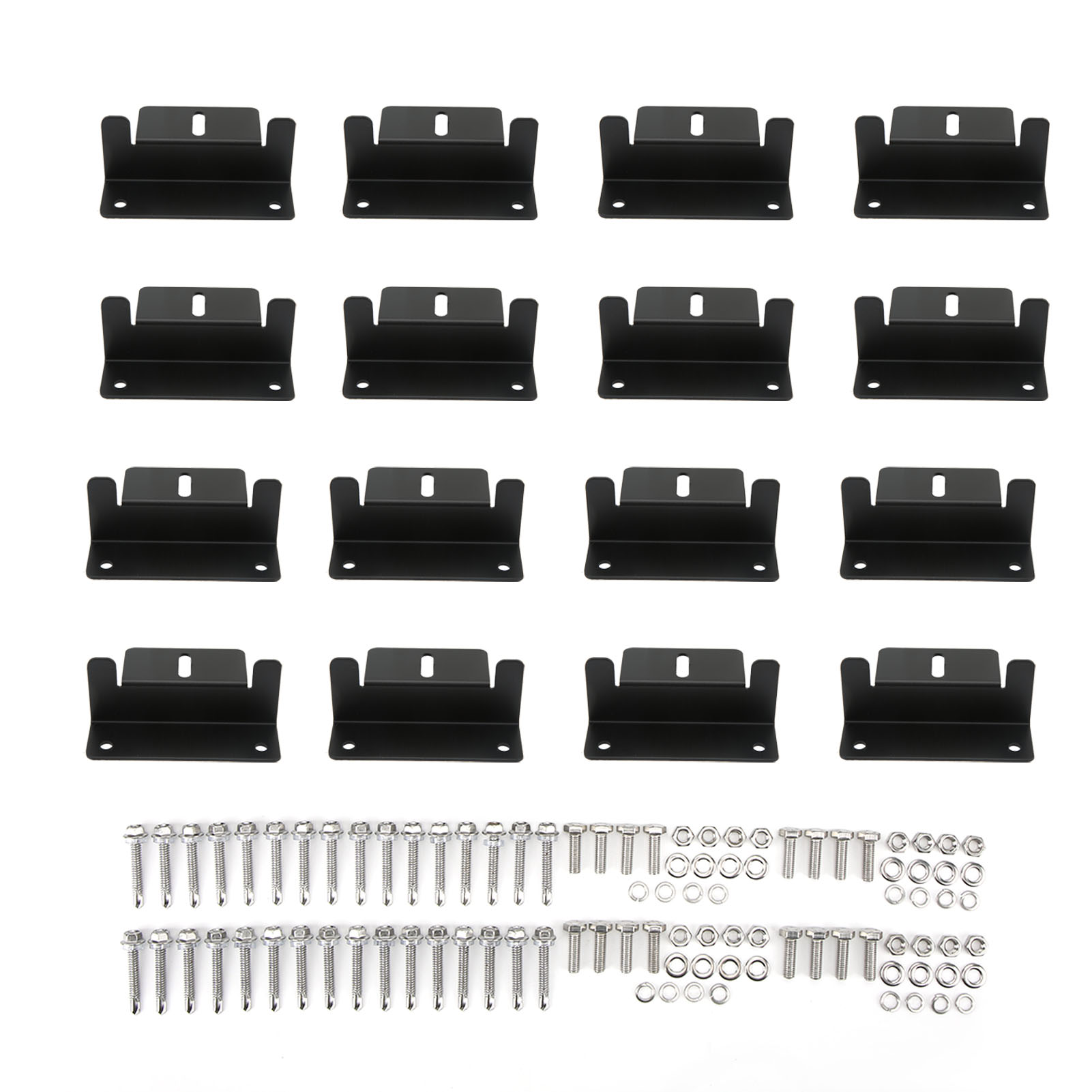 Sets Aluminium-montagehalterungen Für Solarmodule, Schwarze Z-förmige Halterungen Für Wohnmobile, Boote Und Campervans