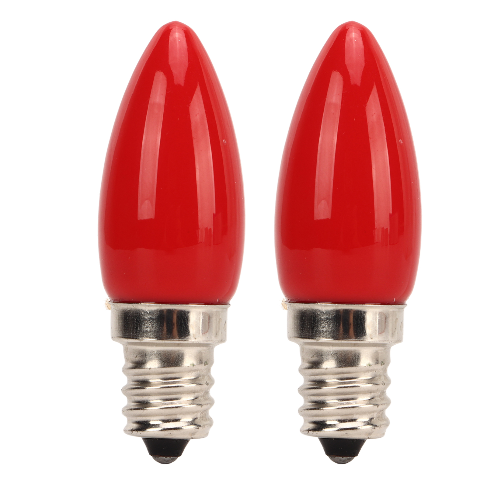 Stück E12 Kerzenbirnen Mit 4 Smd2835 Leds, 220 V, 1,5 W, Klarglas, Für Kronleuchter, Wand- Und Deckenleuchten, Rot