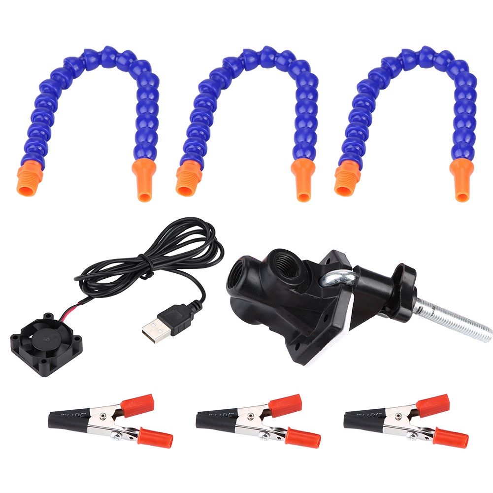 Flexible 3-arm-lötstation Für Fpv-rc-drohnen Mit Lüfter – Reparaturwerkzeug