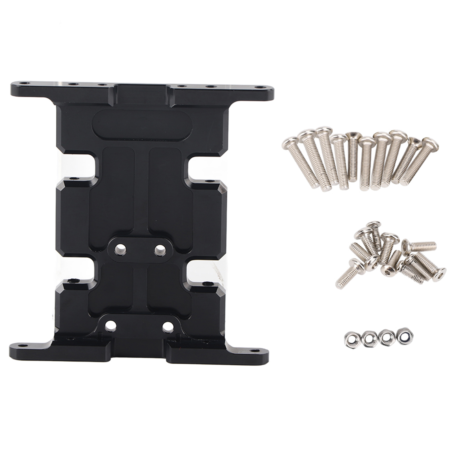 Schwarze Getriebegrundplatte Aus Aluminiumlegierung Für Axial Scx10 / Tfl Chassis - Rc-zubehör