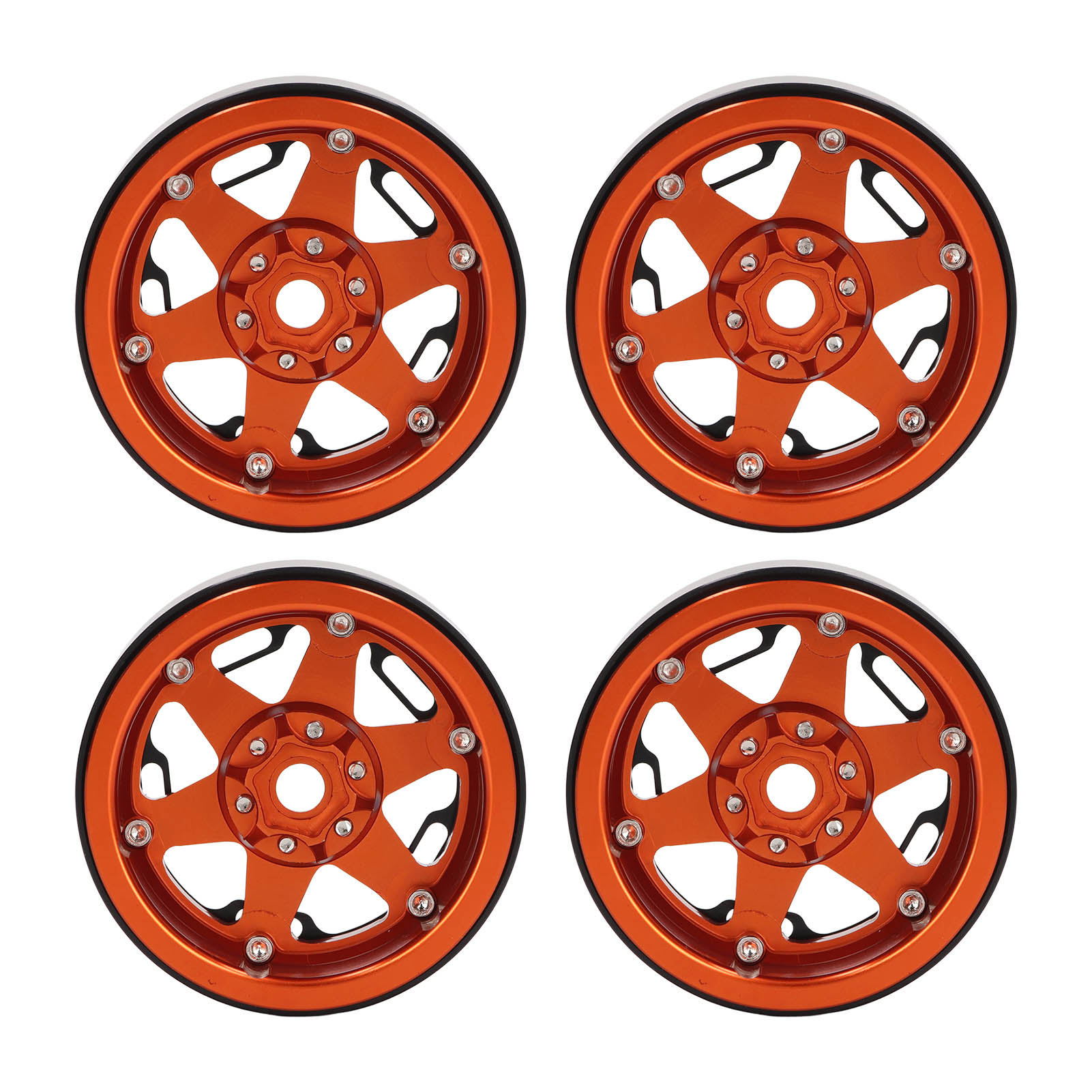 Stück 2,2 Zoll Universal-radnaben Aus Aluminiumlegierung Für 1/10 Rc-crawler – Orange
