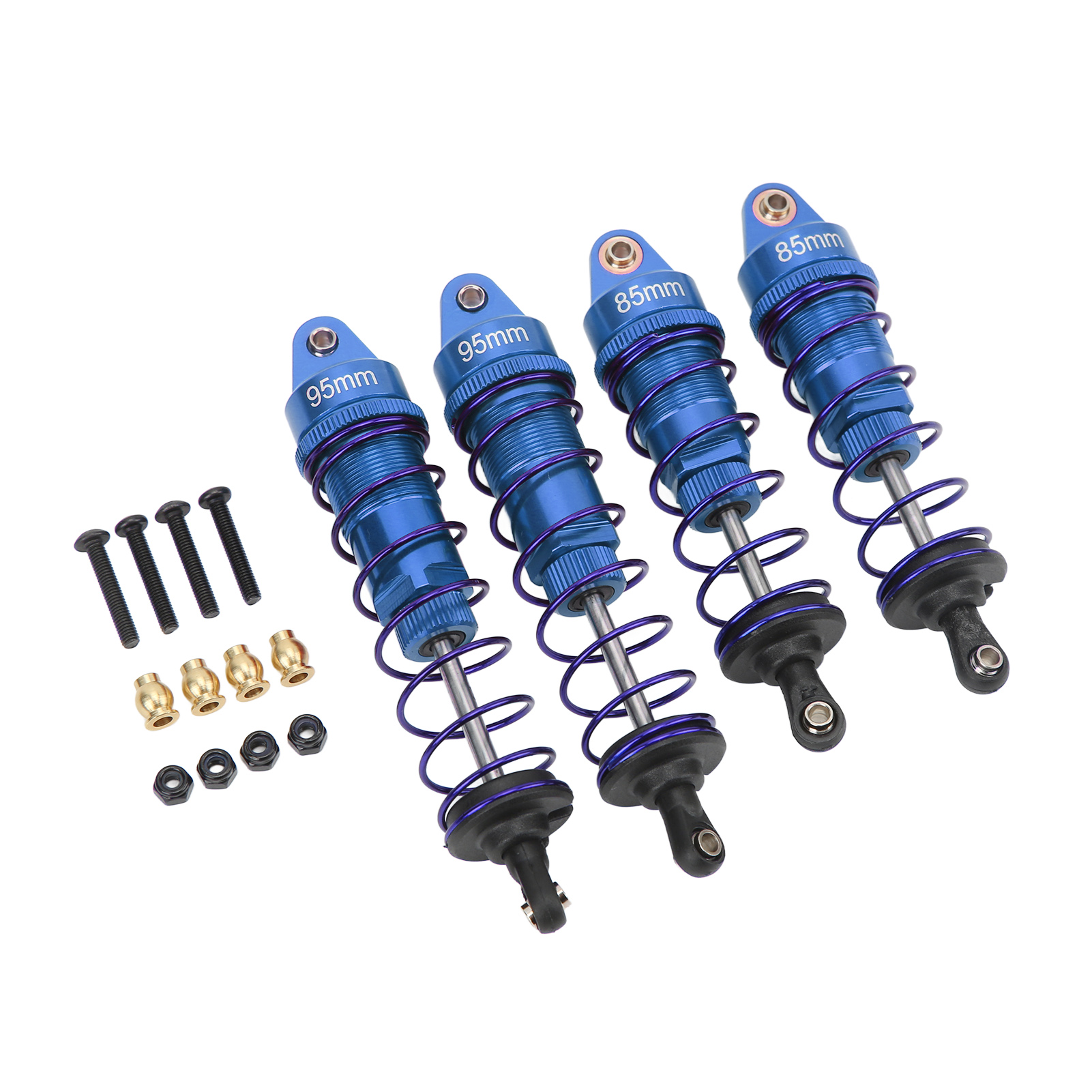 Verbesserte Stoßdämpfer Aus Aluminiumlegierung Für Vorder- Und Hinterachse Des Hsp Traxxas 1/10 Rc-cars – Dunkelblau