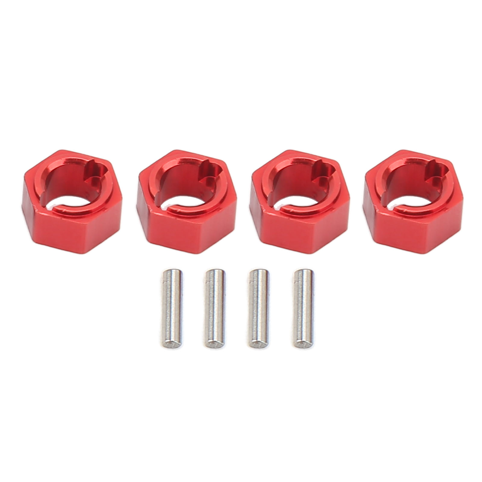 7-mm-sechskant-radadapter Aus Aluminiumlegierung Für 1/24 Rc-car Fms Fcx24, Rot