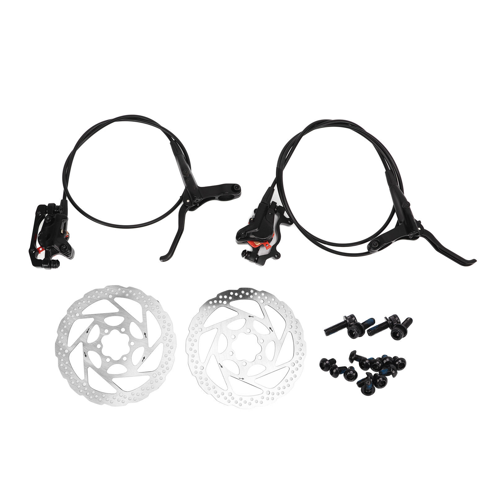 Paar Hydraulische Scheibenbremsen Für Mountainbikes, 2 Kolben Aus Aluminiumlegierung