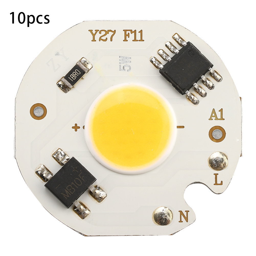 10 Stück Ac220v 5w Hochleistungs-cob-led-spots Mit Integriertem Chip Und Warmweißem Licht