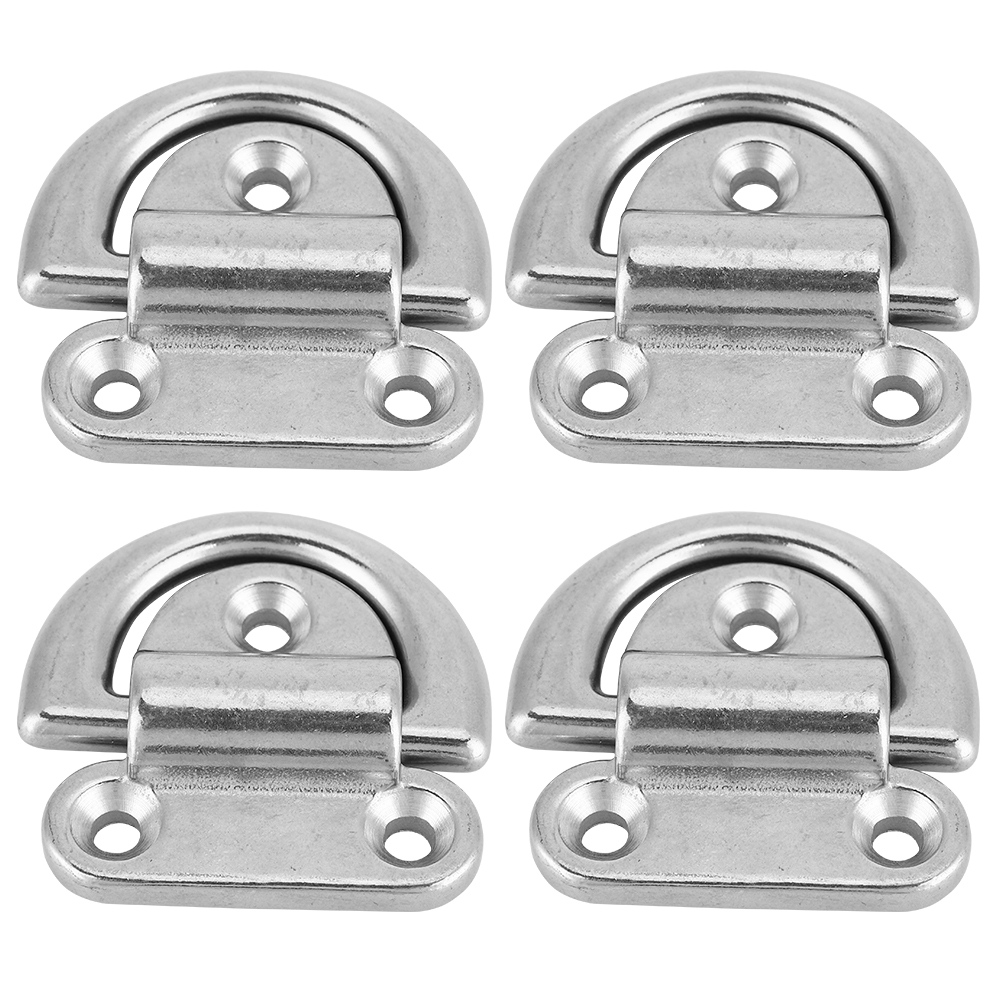 Klappbare Ballastöse Aus Edelstahl 316 Für Boote, Befestigungs-d-ring (4er-pack, 8 Mm)