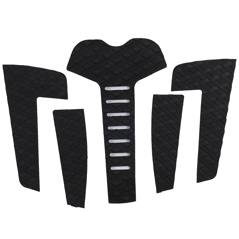 Surfboard-traktionspads – 5er-set, Eva-antirutschbeschichtung Für Heck Und Deck Des Boards (schwarz)
