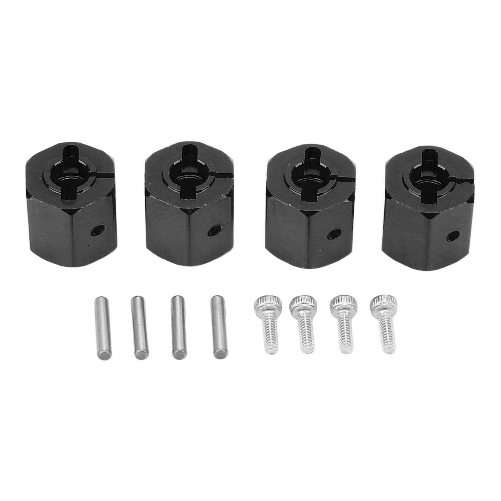 Stück 12-mm-sechskant-aluminiumadapter Für Axial Scx10 90046, D90, 1/10 Rc-car, Schwarz – Radzubehör