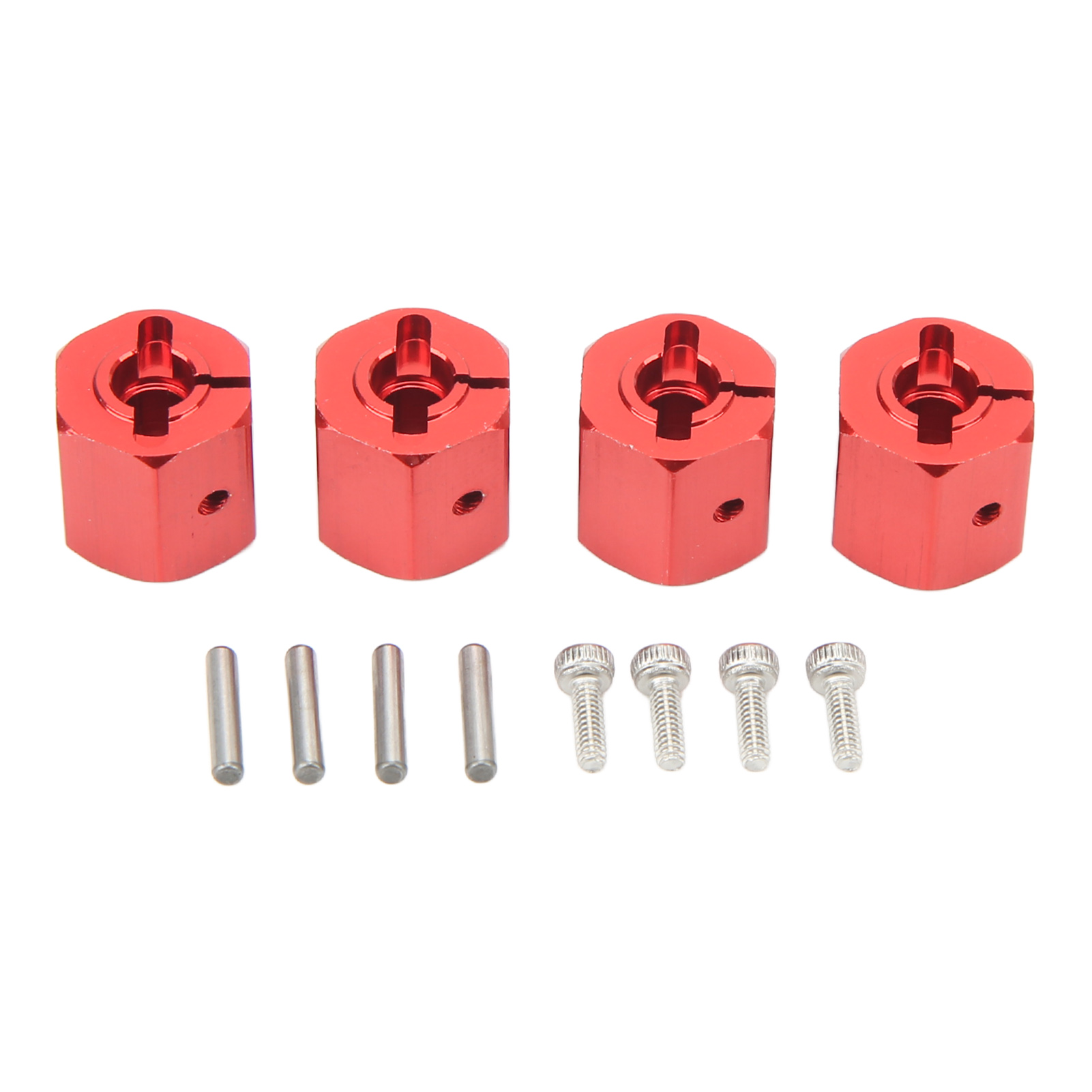 Stück 12-mm-sechskantadapter Aus Aluminiumlegierung Für Axial Scx10 90046, D90, 1/10 Rc-car, Rot