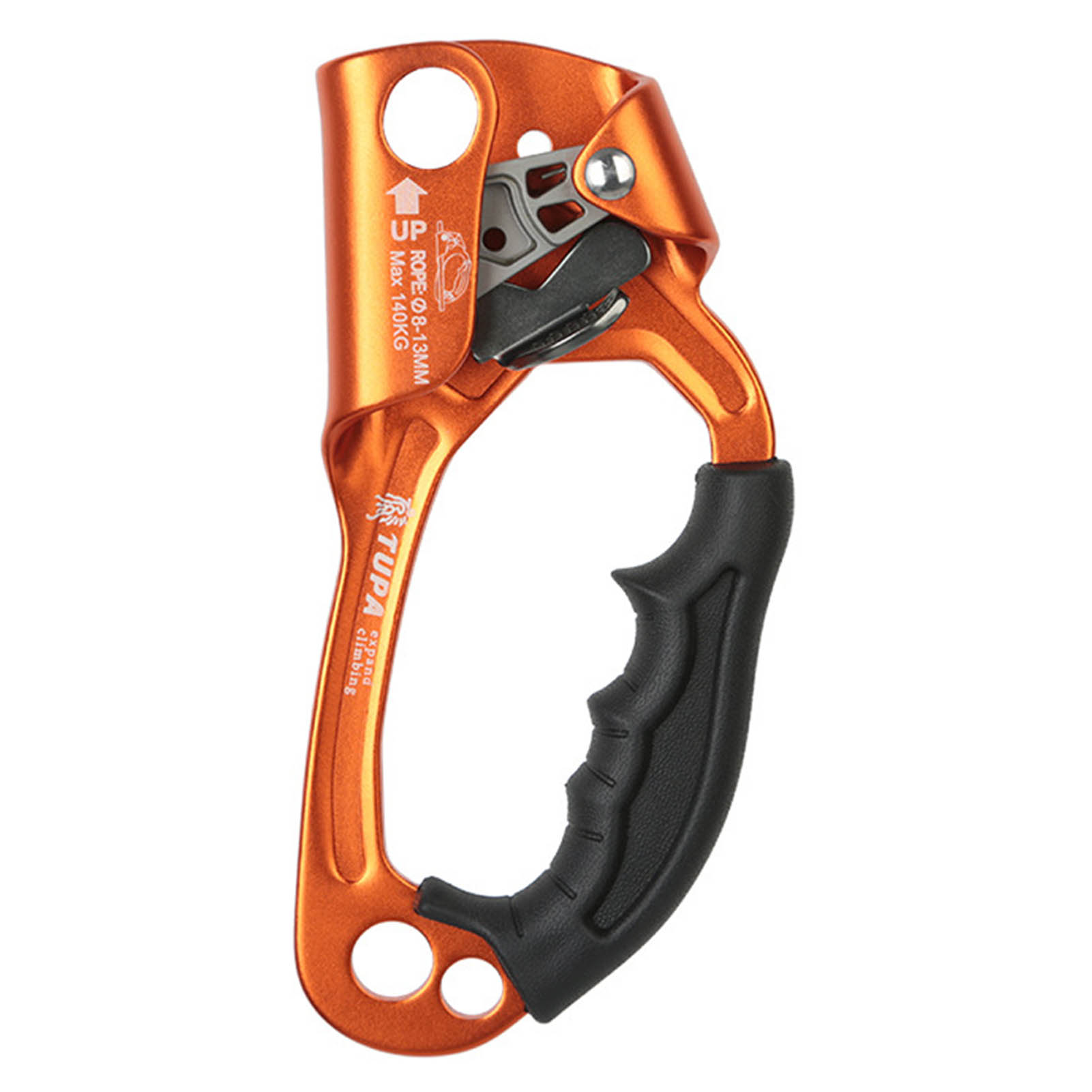 Orangefarbener Handlift Für Kletter- Und Baumpflegearbeiten, Ideal Für Berg- Und Outdoor-aktivitäten.