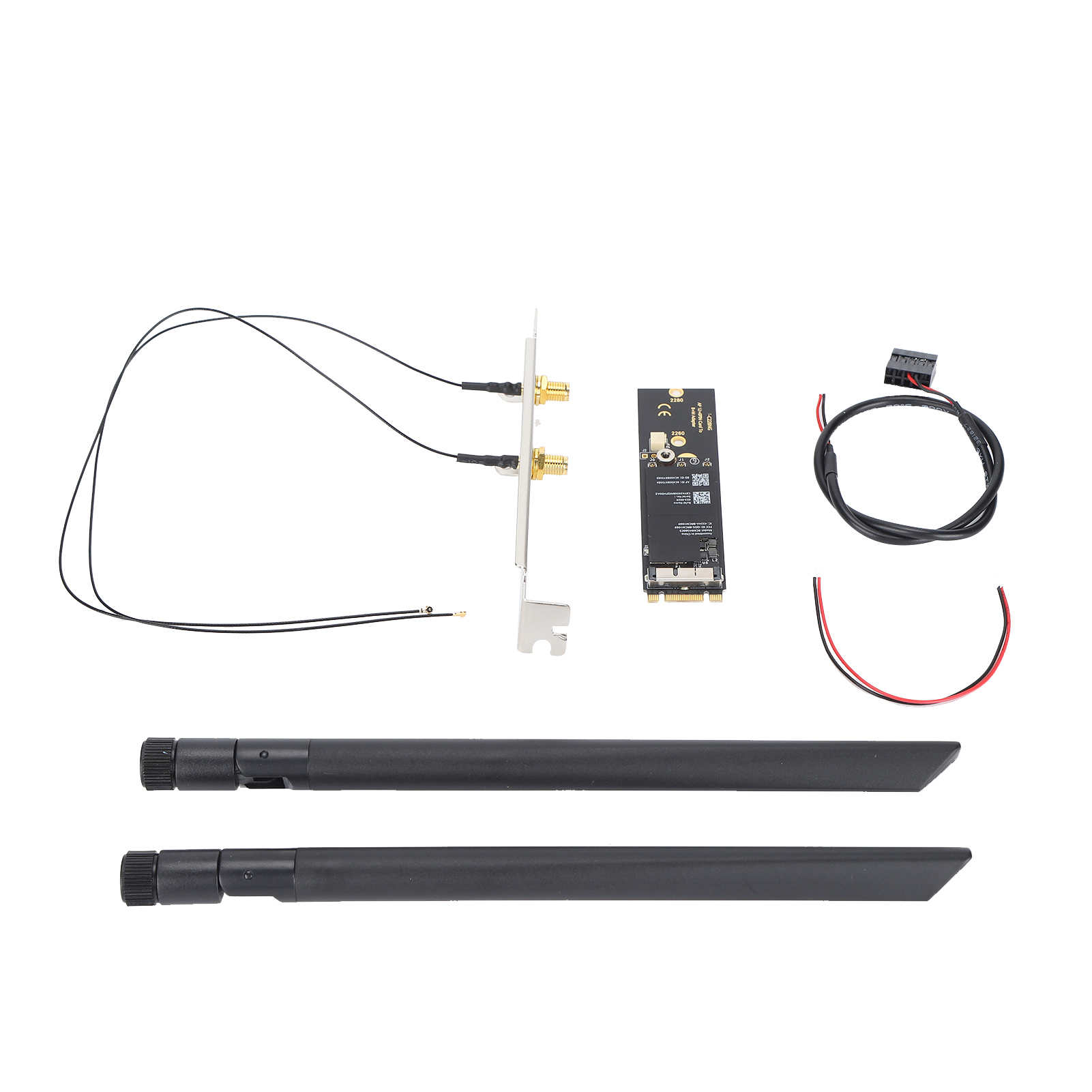 Bcm94360cs Adapterkarte Für M.2 Nvme Ngff Ssd Key B+m – Netzwerkkonverter Mit Externer Antenne Für Laptop, Desktop-pc Und Tablet-pc