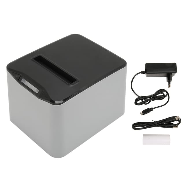 80-mm-thermodrucker, 220–300 Mm/s, Usb-/lan-schnittstelle, Esc/pos-kompatibel, Für Versandetiketten, 100–240 V Mit Eu-stecker