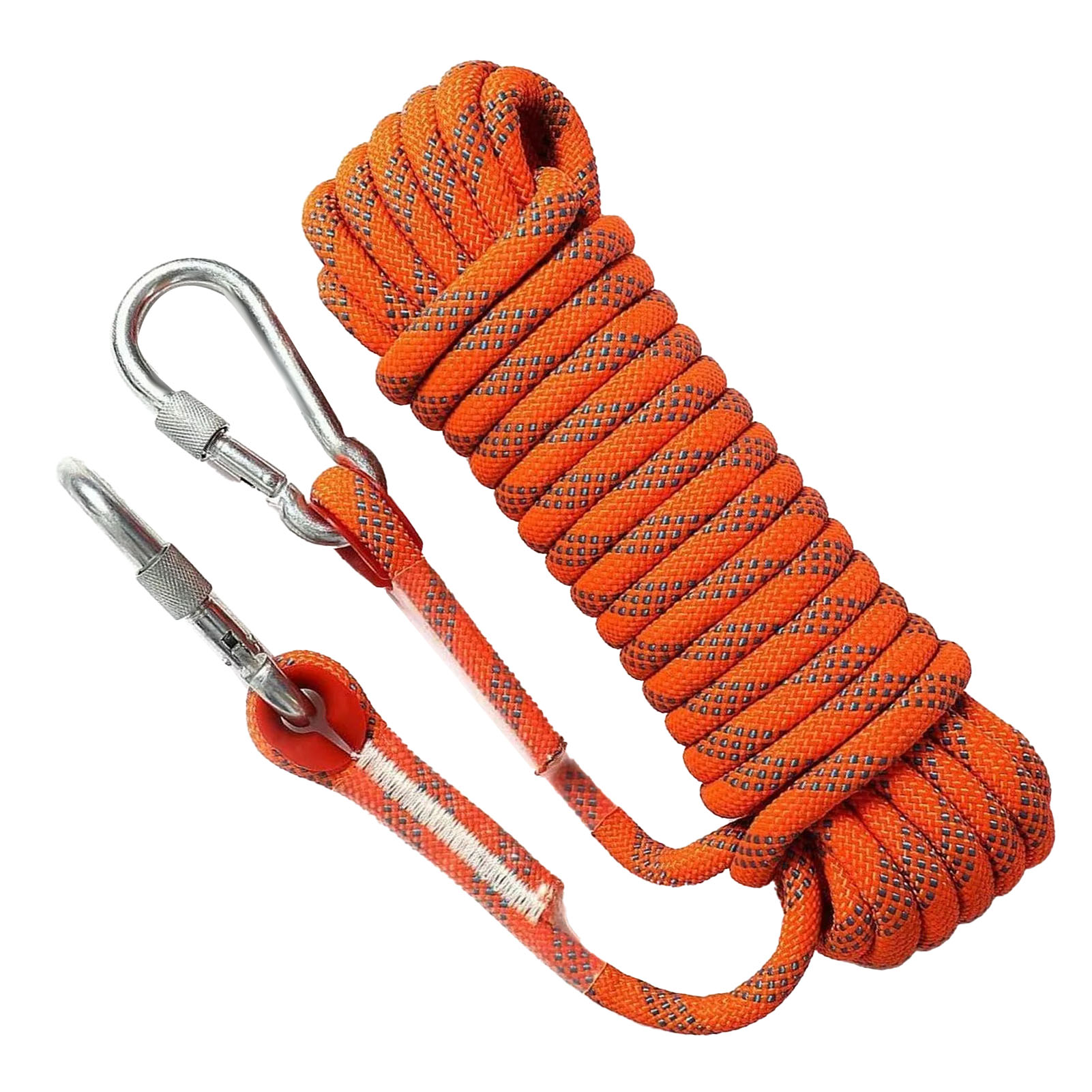 12 Mm, 10 M Langes, Orange-blaues Outdoor-kletterseil Für Bergsteigen Und Sicherheit
