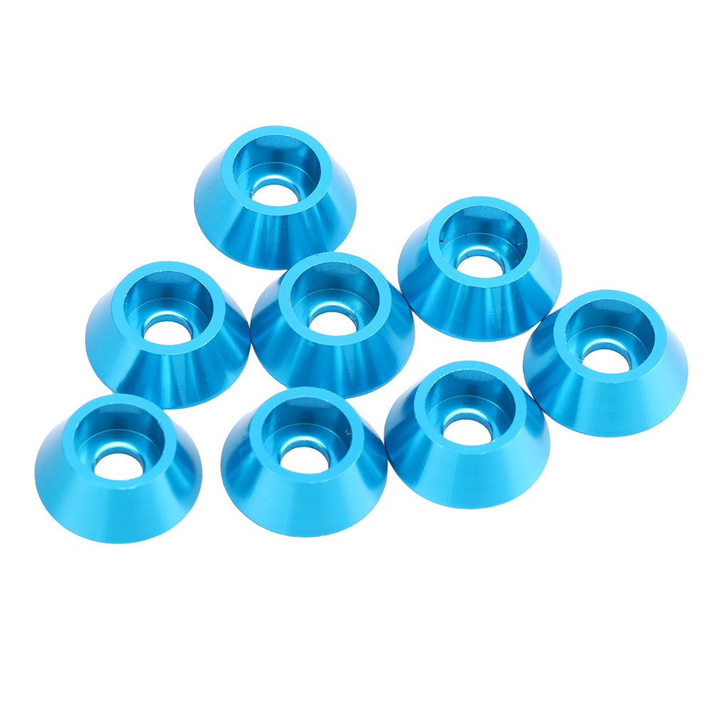 Stück M4 Senkkopfschrauben Aus Aluminiumlegierung Mit Unterlegscheiben Für 1:10 Rc-modelle (blau)