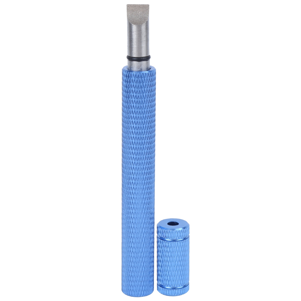 Golfschlägerschärfer Aus Edelstahl Mit Blauem Aluminiumlegierungsgriff Zur Pflege Und Zum Schärfen Der Rillen