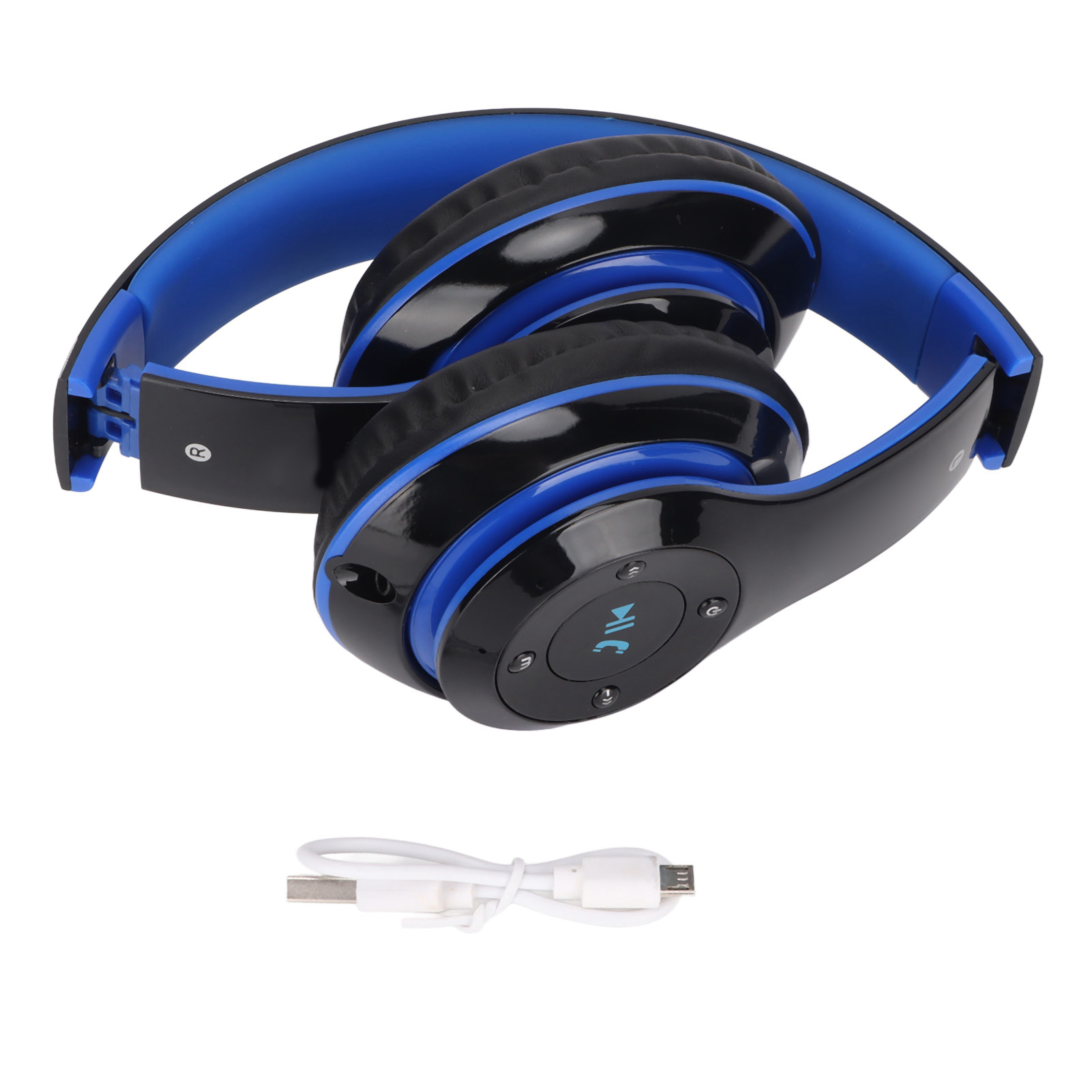 S6 Bluetooth-kopfhörer, Hifi-stereo, Faltbar Mit Mikrofon Für Smartphones Und Tablets – Blau