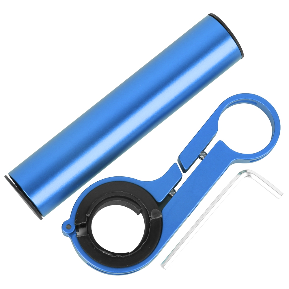 10 Cm Ausziehbare Fahrradlichthalterung, Multifunktionale Lenkerhalterung, Blaues Fahrradzubehör.