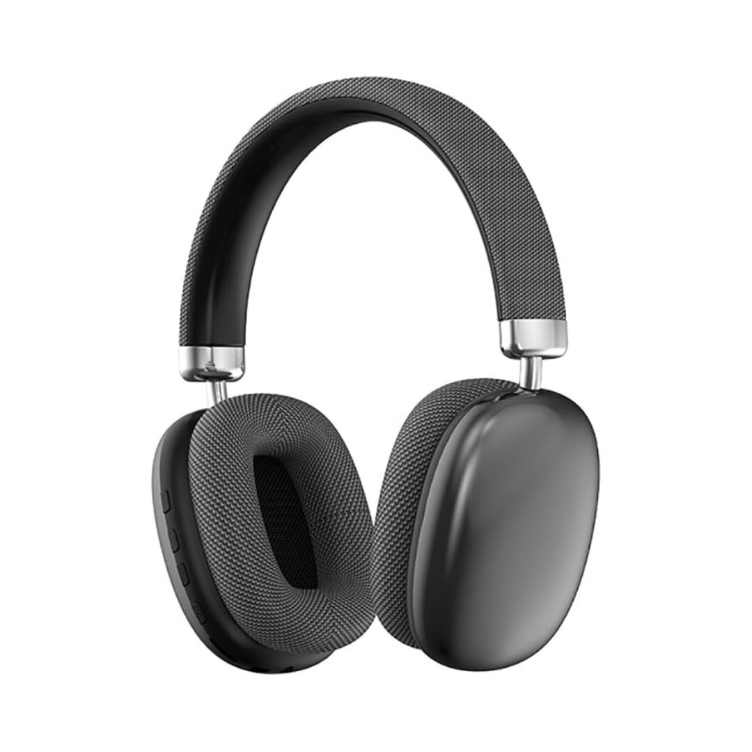P958 Kabellose Bluetooth-kopfhörer, Typ-c-ladeanschluss, 12 Stunden Akkulaufzeit, Kraftvoller Bass-stereo-sound, Schwarz/pink/blau (schwarz)