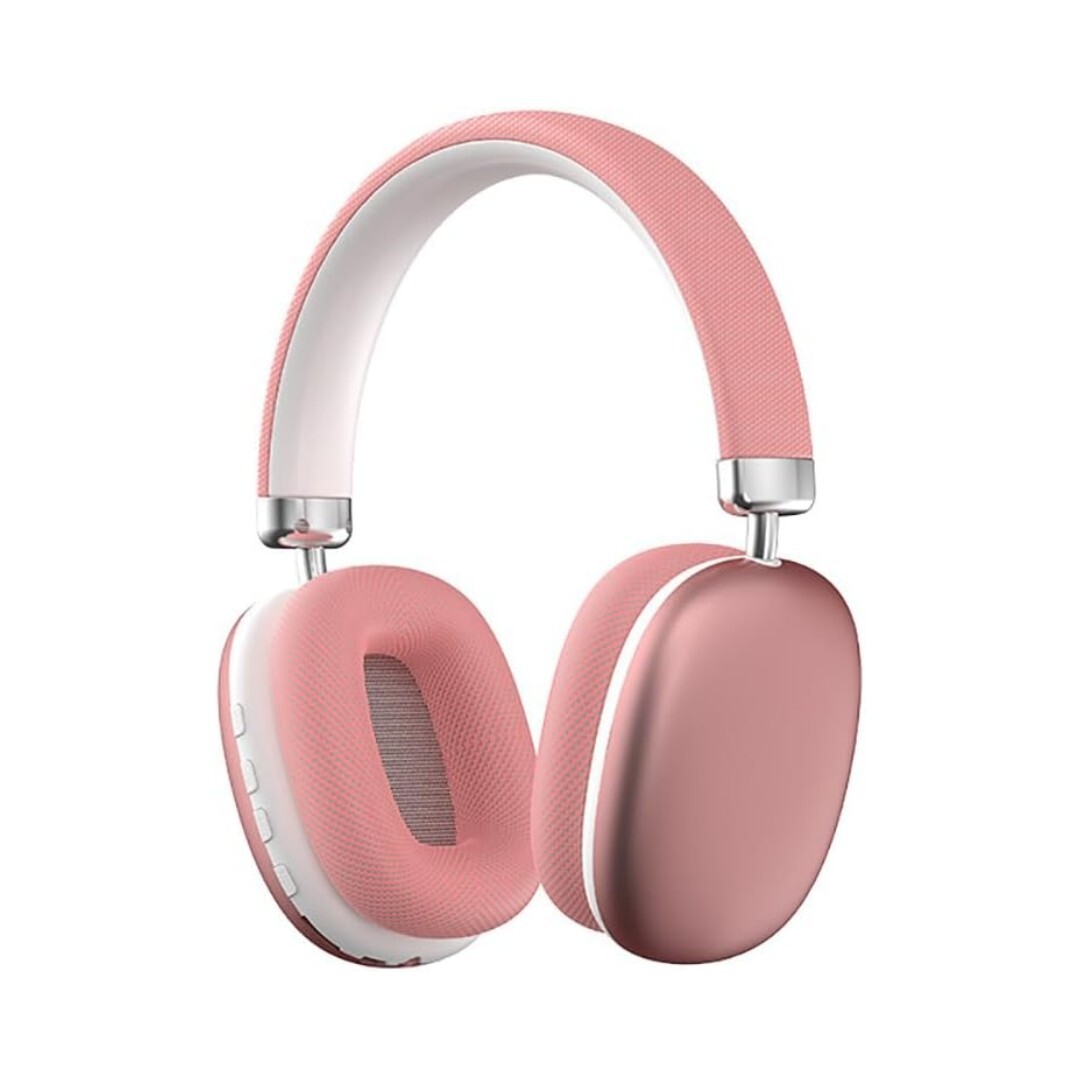 P958 Kabellose Bluetooth-kopfhörer, Usb-c-ladeanschluss, 12 Stunden Akkulaufzeit, Kraftvoller Bass-stereo-sound, Farben: Schwarz/pink/blau (pink)