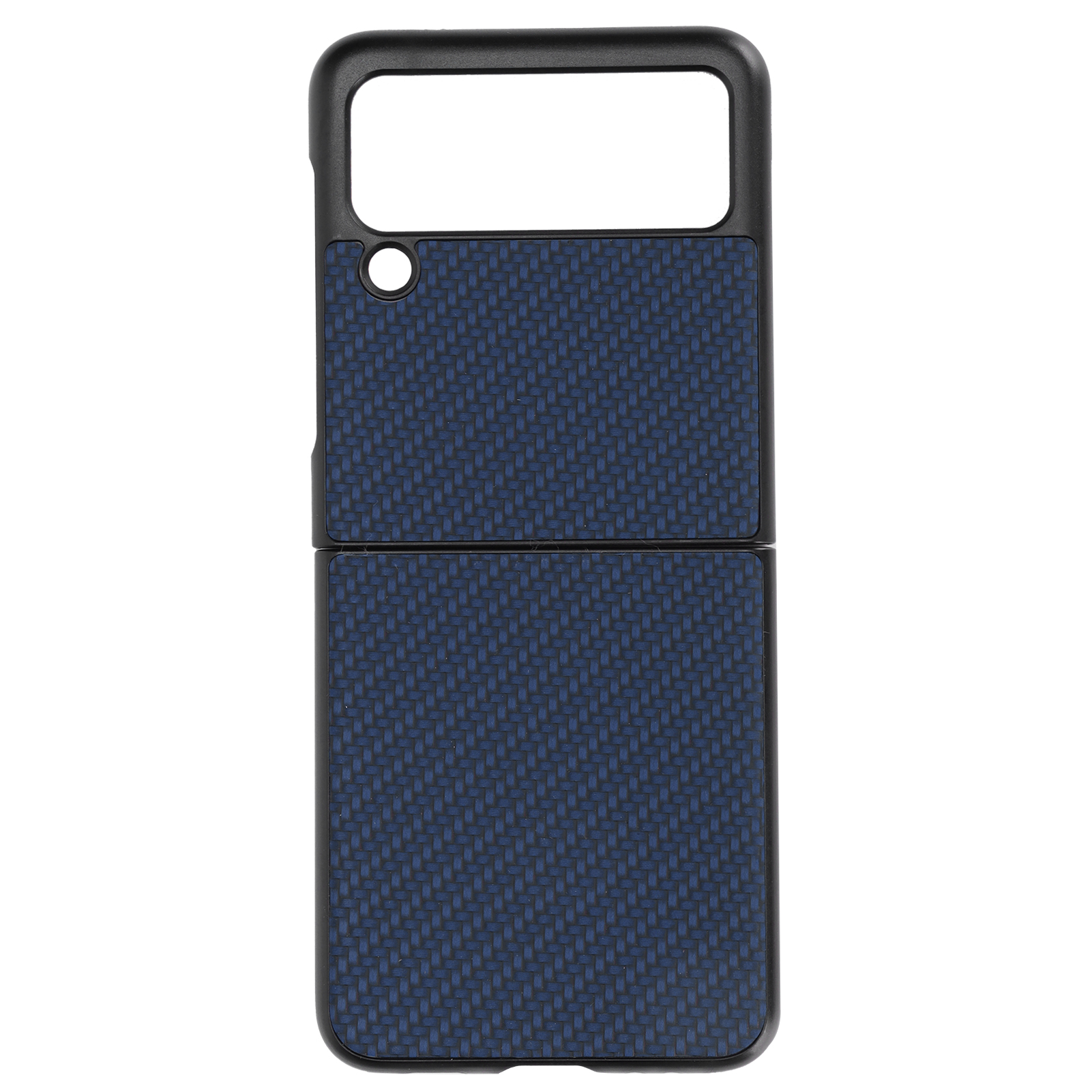 Schutzhülle Aus Kohlefaser Für Samsung Galaxy Z Flip 3 – Blaue Falthülle
