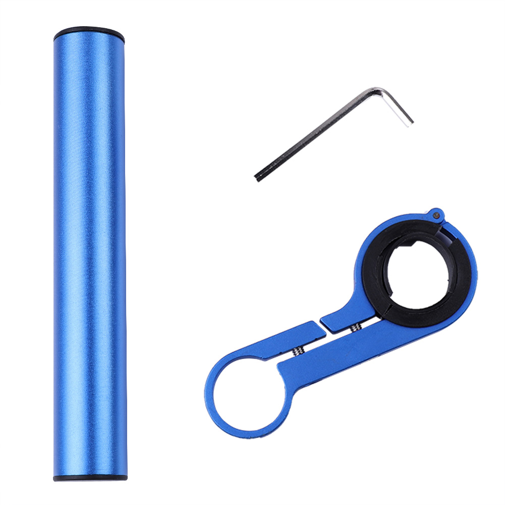 Fahrradhalterung Für Handy Und Licht, 10 Cm Blaues Aluminiumrohr, Lenker- Und Rahmenverlängerungszubehör