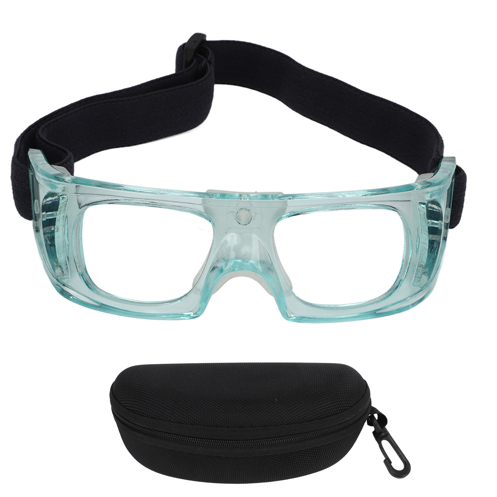 Sportschutzbrille Für Kinder – Verstellbarer, Gebogener Rahmen Aus Stoßfestem Polycarbonat – Blaues Modell