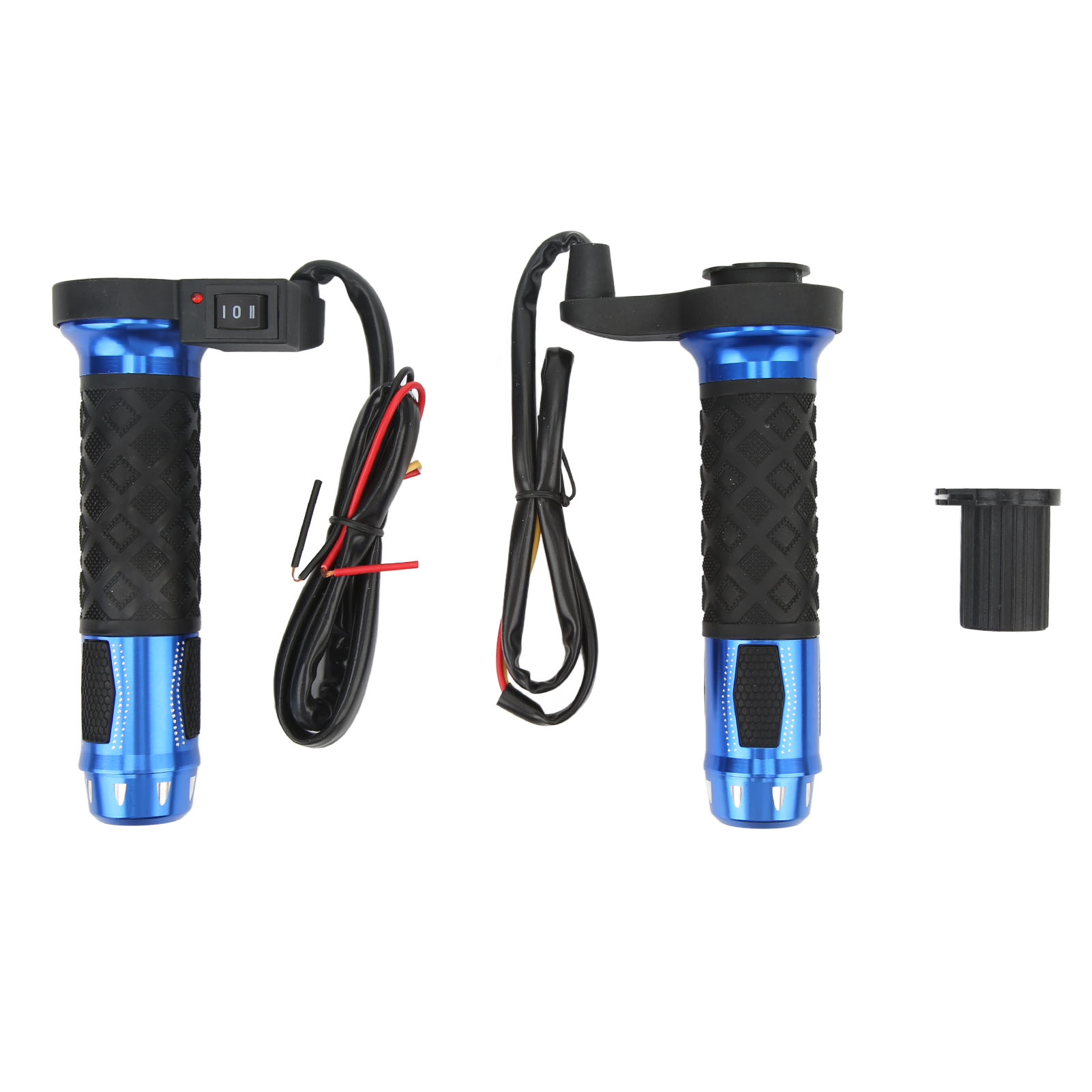 Paar Verstellbare 12-v-heizgriffe Aus Aluminiumlegierung Für Quads, Blau