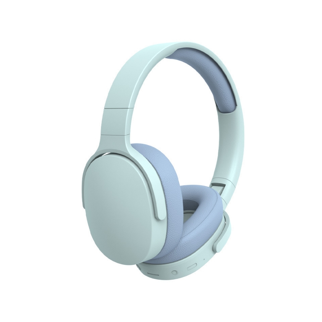 Kabellose Bluetooth-kopfhörer, Over-ear-ohrhörer Mit Geräuschunterdrückung, 10 Stunden Akkulaufzeit, Blau