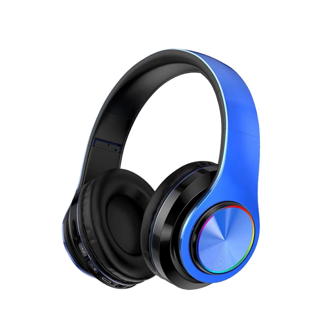 Kabellose Bluetooth-kopfhörer – Bequem Und Leicht – Blau Und Schwarz