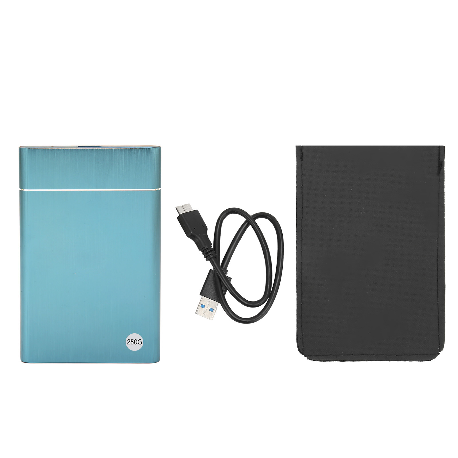 Ultradünne 2,5-zoll-usb-3.0-festplatte (5 Gbit/s, 250 Gb), Tragbar, Blau, Für Pc Und Laptop