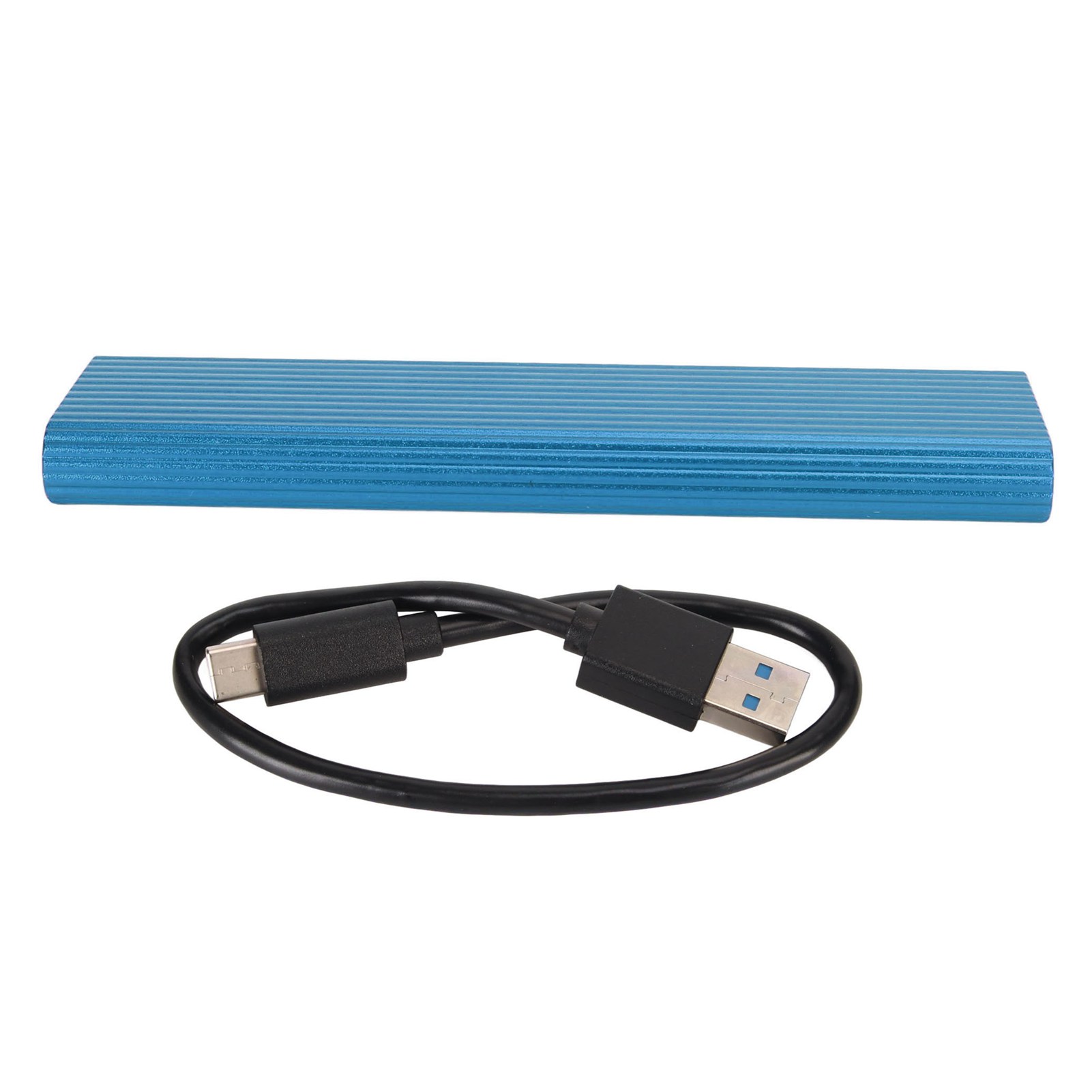 128 Gb M.2 Nvme Usb-c 3.2 10 Gbit/s Externe Festplatte Aus Aluminium Für Laptops, Desktop-pcs Und All-in-one-pcs – Blau