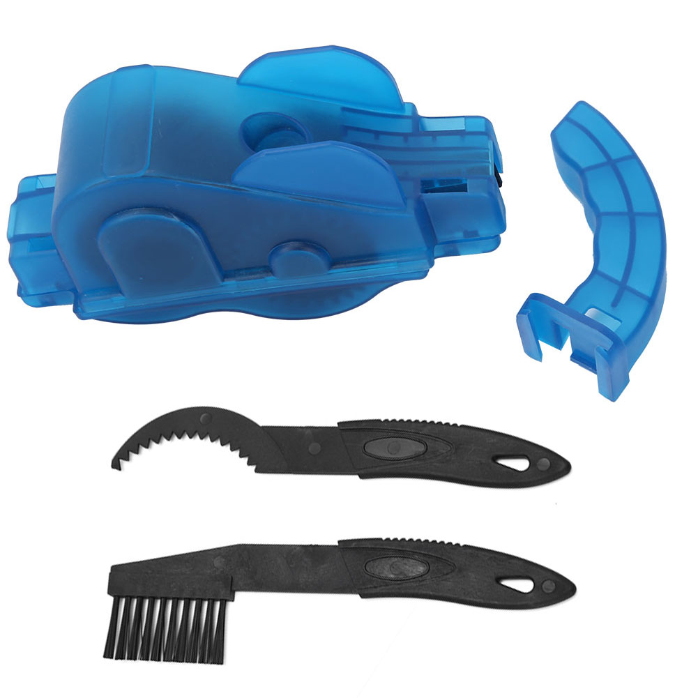 Fahrradkettenreinigungsset Mit Bürste Und Leichtem Tragegriff, Blau
