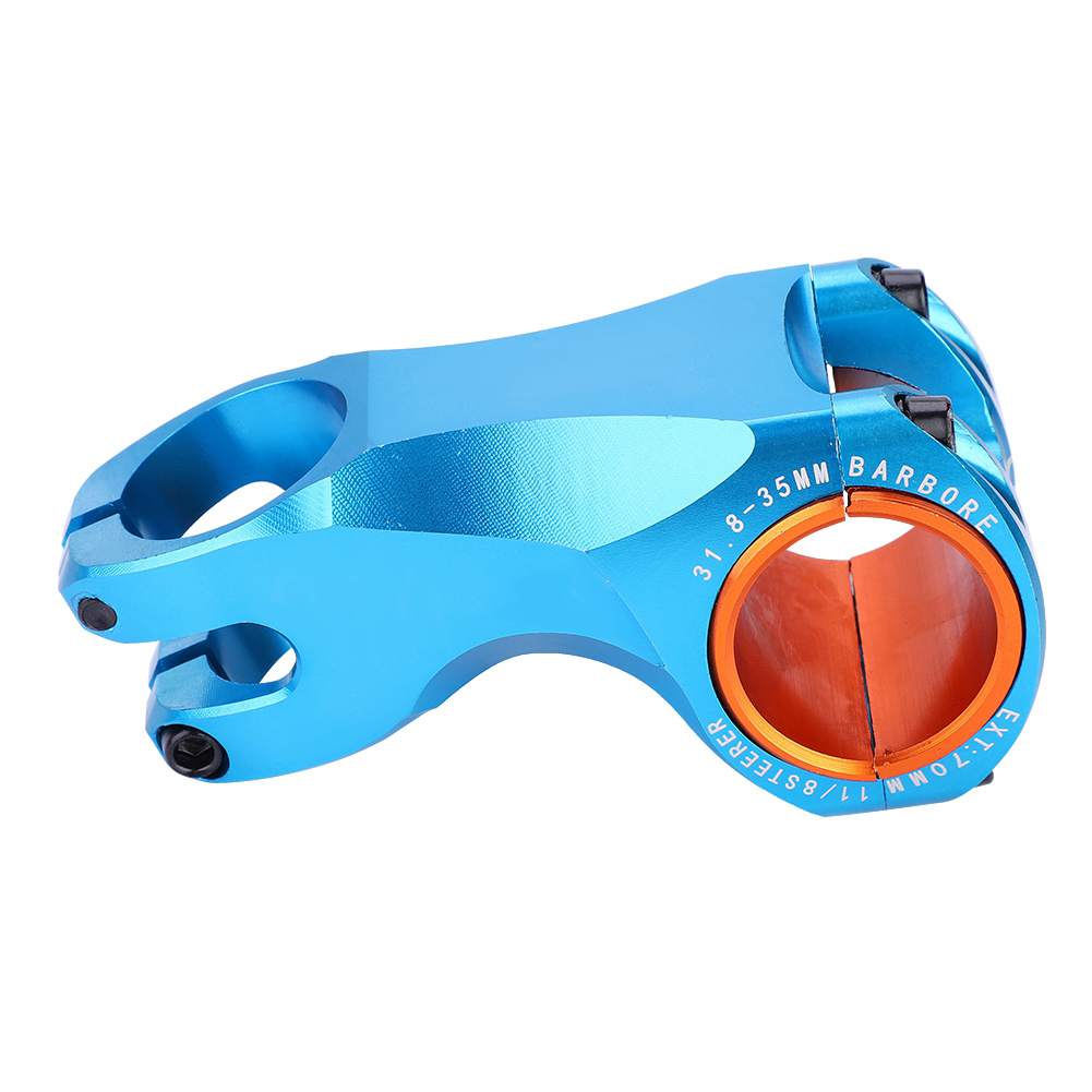 Mountainbike-vorbau - Aluminiumlegierungsrohr -17° - 31,8 Mm - Ersatzteil (blau)