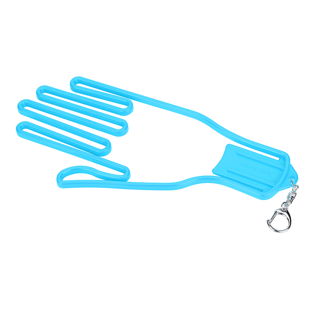 Selbstbaubarer, Ausziehbarer Golfhandschuhhalter Aus Kunststoff, Stütze Und Streckvorrichtung Für Handschuhe (blau)