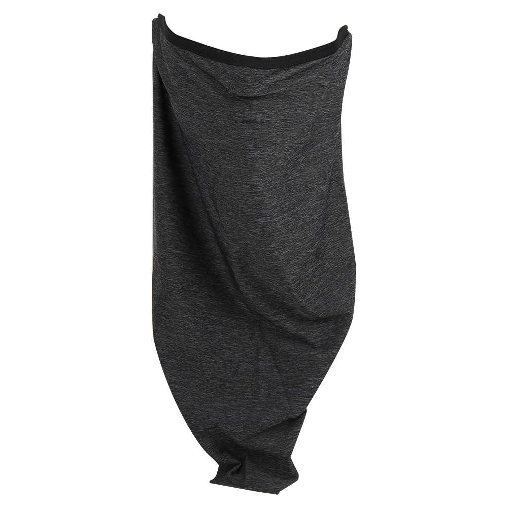 Nahtlose Unisex-sommer-gesichtsmaske Aus Eisseide, Sonnenschutz, Feuchtigkeits- Und Schweißableitend, Mit Ohrschlaufen, Dunkelgrau