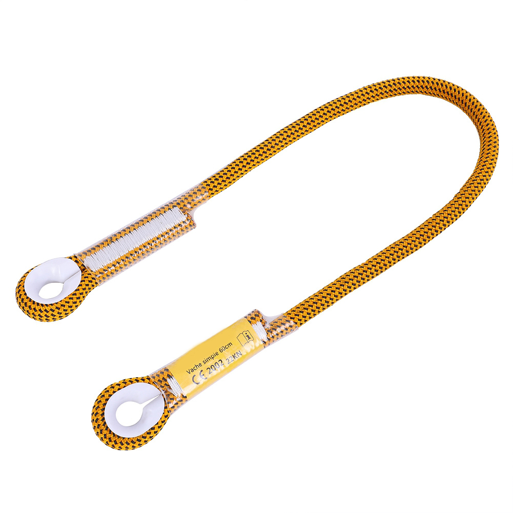 Outdoor-kletter- Und Überlebensseil 60/120/150 Cm Mit Tragering (gelb 60 Cm)