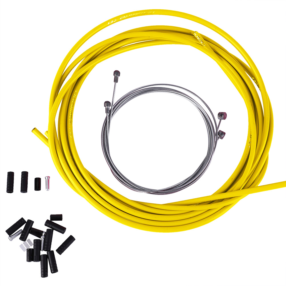 Kabel- Und Hüllensatz Für Fahrradbremsen Und Schaltwerke - Fahrradzubehör (gelb)