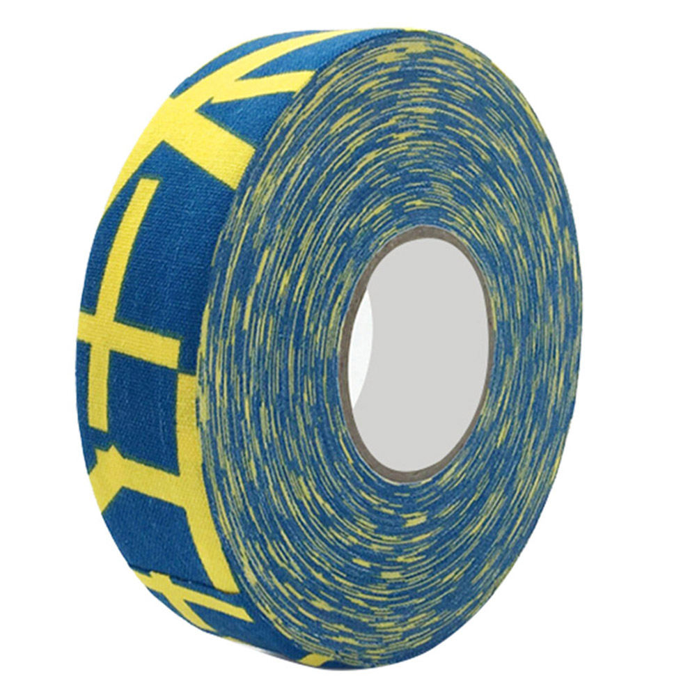 Schutzband Für Hockeyschläger, 2,5 Cm X 25 M – Selbstklebend Für Hockeyschläger, Gelbes Griffband Mit Kreuz Für Badminton Und Andere Schlägersportarten