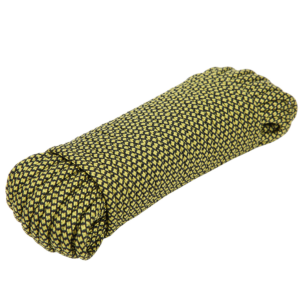 9-strängiges Paracord-überlebensseil Für Camping Und Outdoor-abenteuer – 20 Meter, Gelb