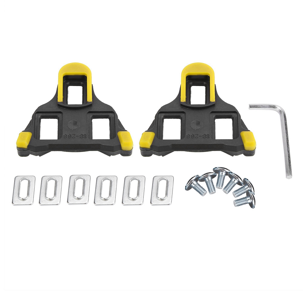Paar Selbstverriegelnde Cleats Für Mountainbikes Und Rennräder, Fahrradzubehör (gelb)