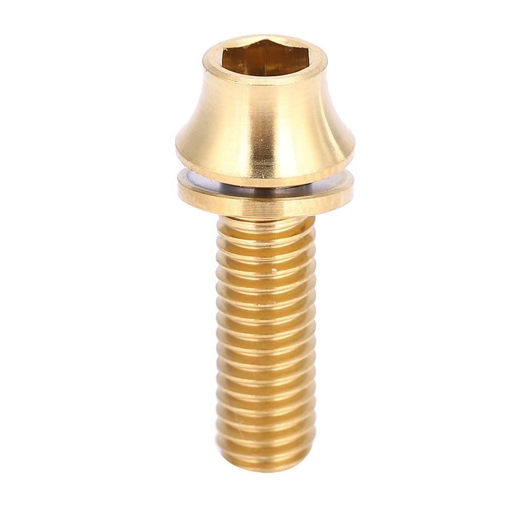Fahrradflaschenhalter Aus Titanlegierung Mit M5x12/16mm Schraube Und Unterlegscheibe (gold M5x16)