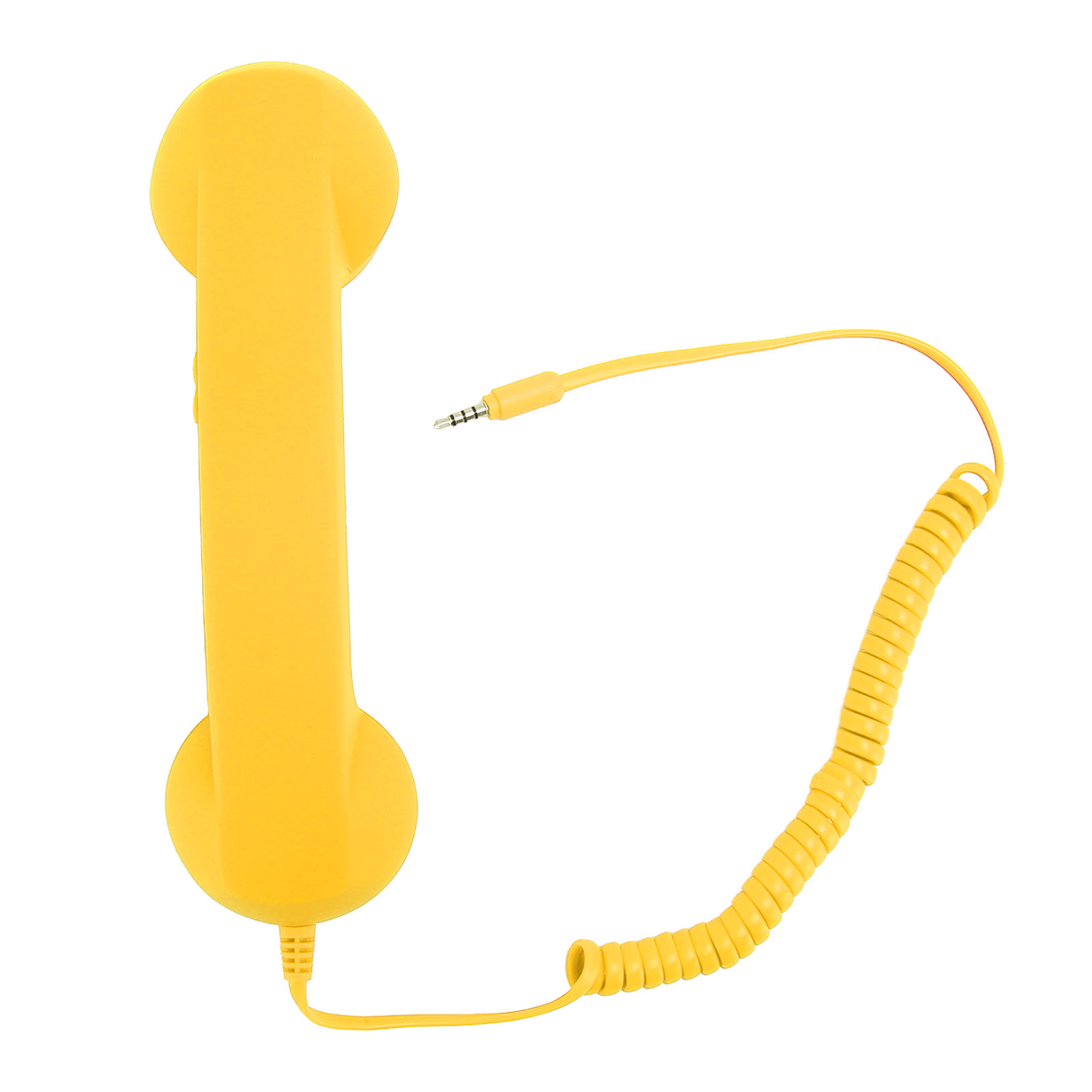 Retro-telefonhörer Mit Antistatischem 3,5-mm-anschluss Für Smartphone Und Pc – Gelbes Modell