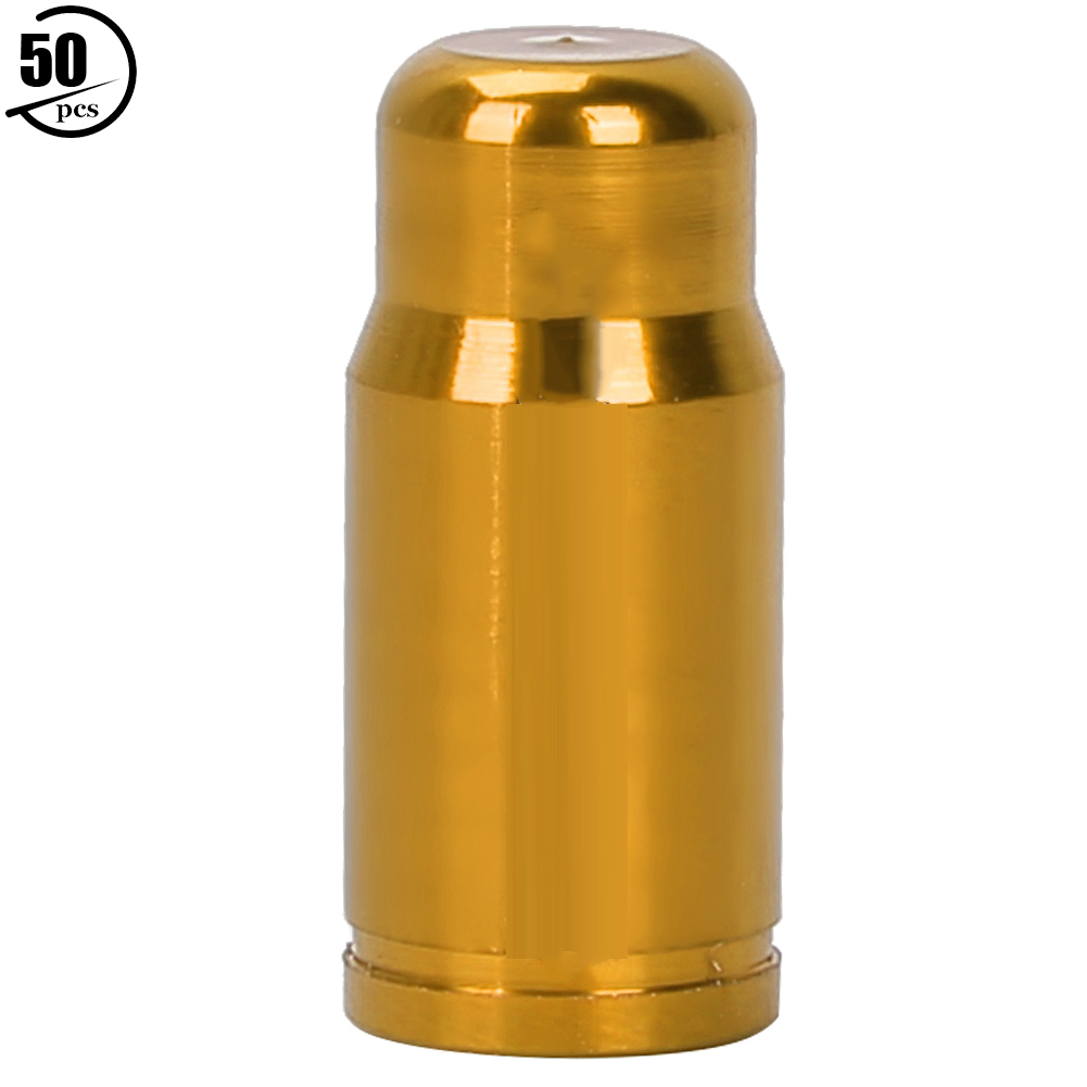 50 Staubkappen Für Presta-ventile Aus Eloxierter Aluminiumlegierung, Goldfarben