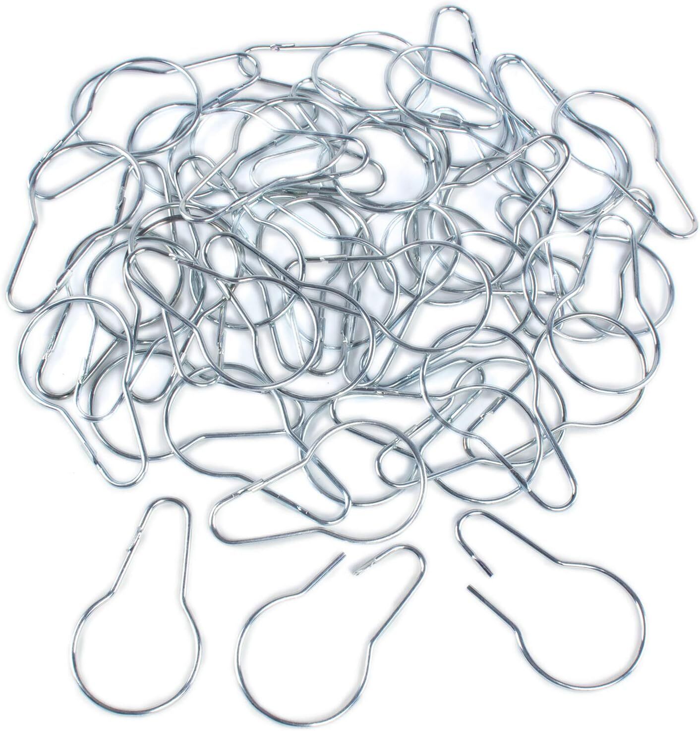 Duschvorhangclips Aus Metall, 50er-packung